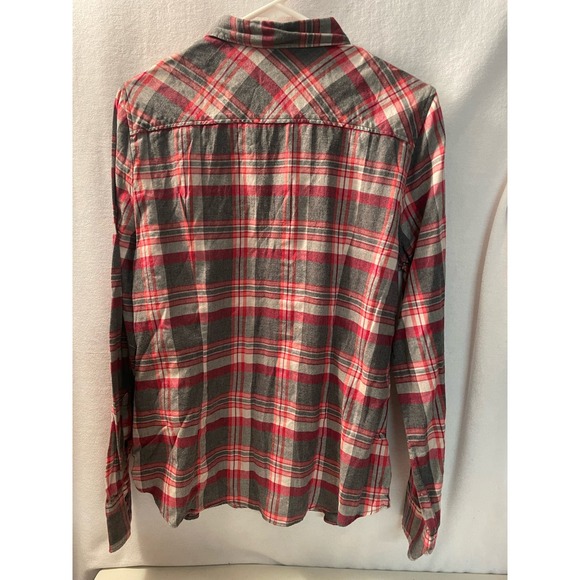 J.Crew women’s Perfect Fit size Large super soft New with tag gray pink plaid - Picture 3 of 3